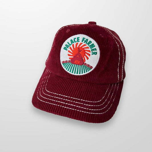 Palace Farmer Trucker Cap In Burgundy