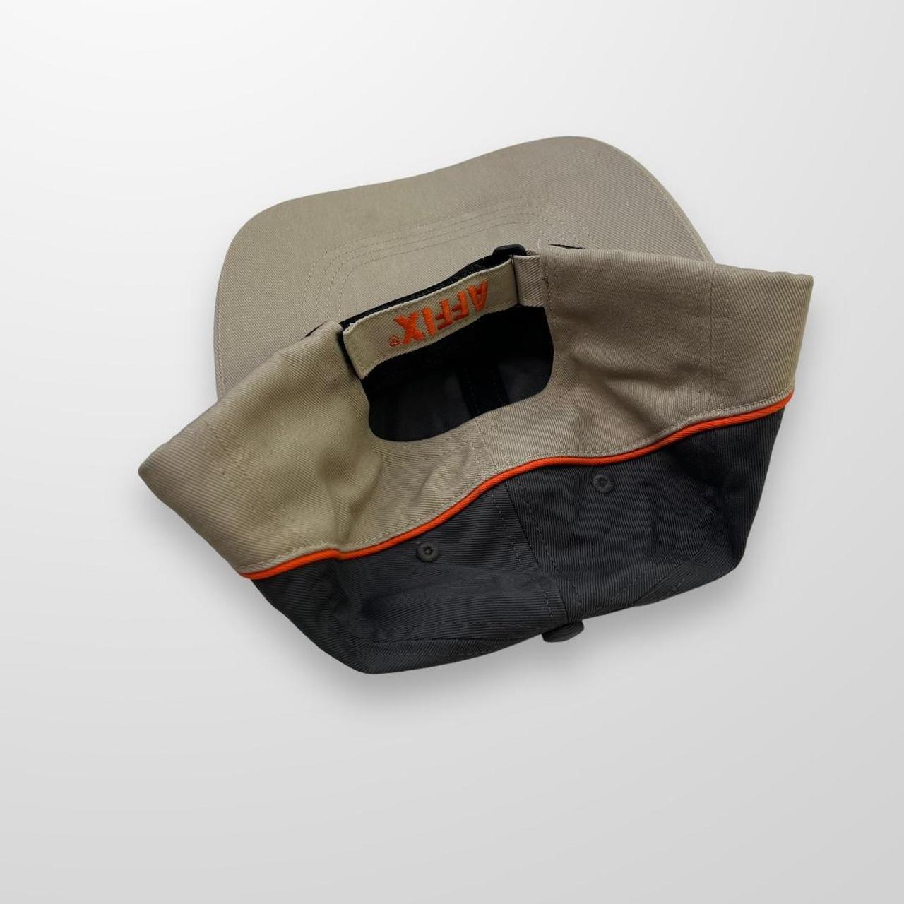 Affix AFFXWRKS Logo Cap In Dark Grey, Beige & Orange W/ 3m