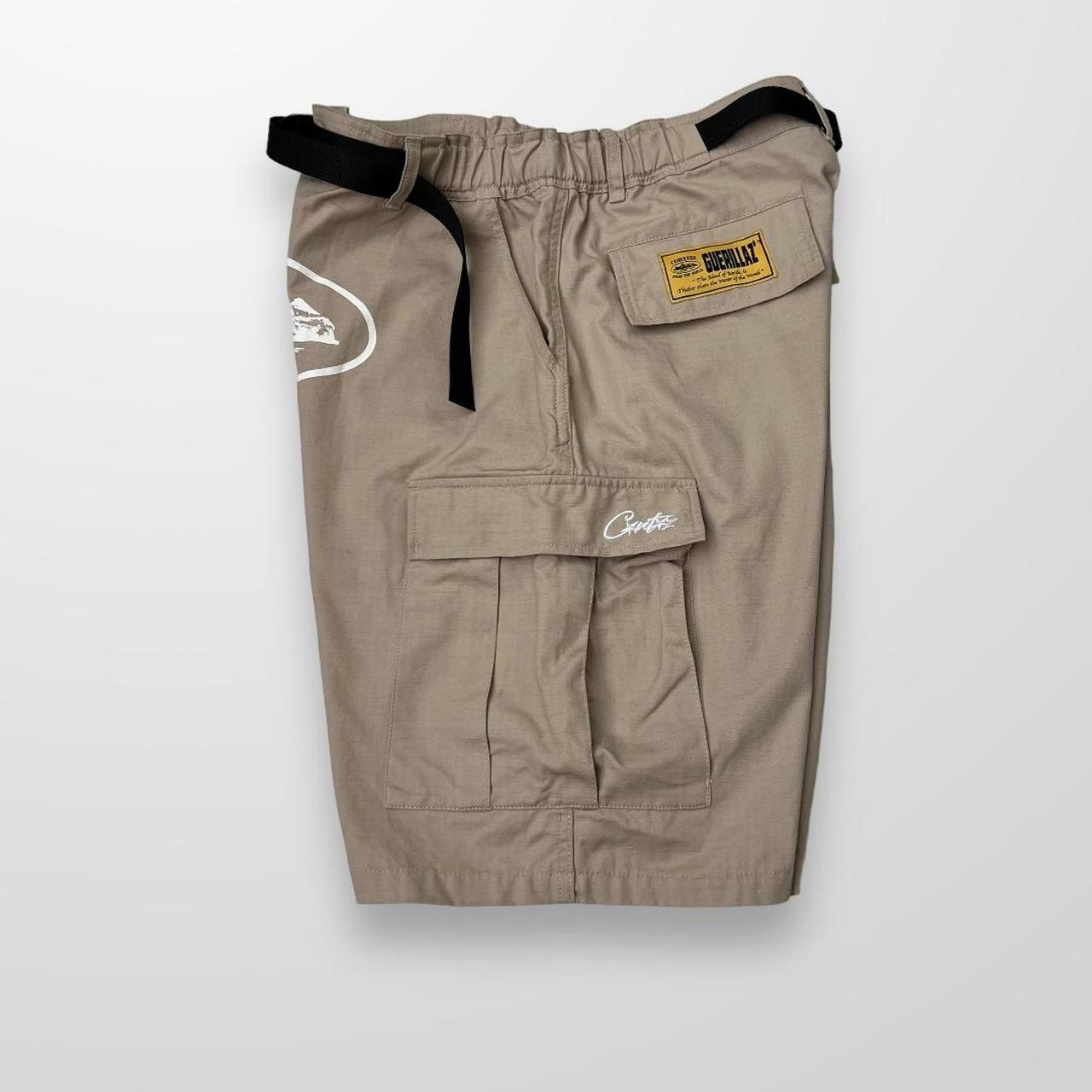 Corteiz Cargo Shorts In Beige