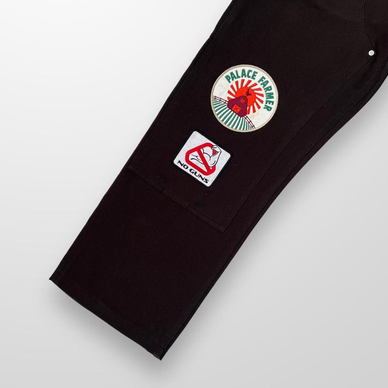 Palace Badge Work Trouser In Black / Brown