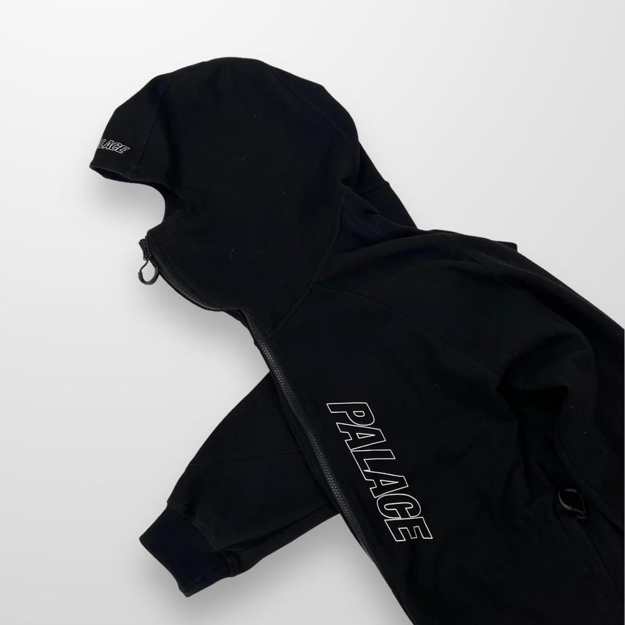 Palace Tech Fleece Hood Jacket In Black