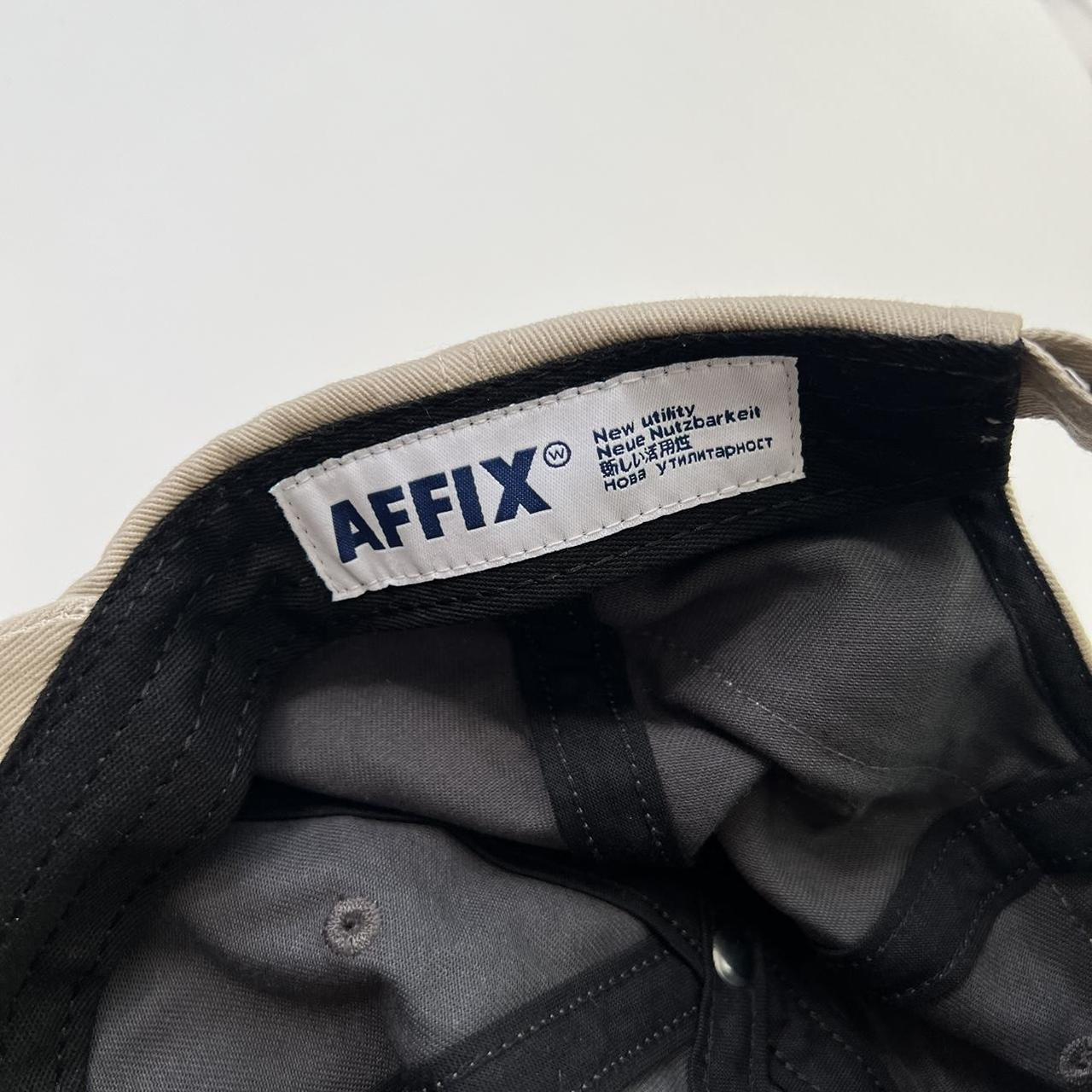 Affix AFFXWRKS Logo Cap In Dark Grey, Beige & Orange W/ 3m