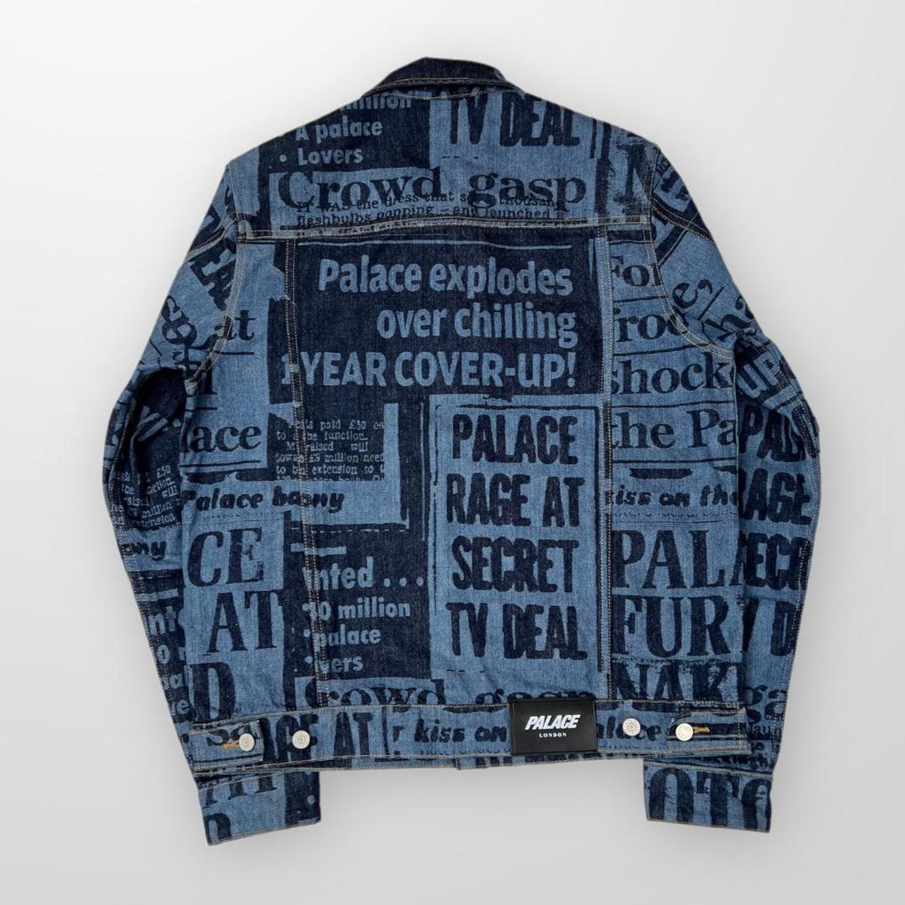 Palace Tabloit Denim Jean Jacket In Blue