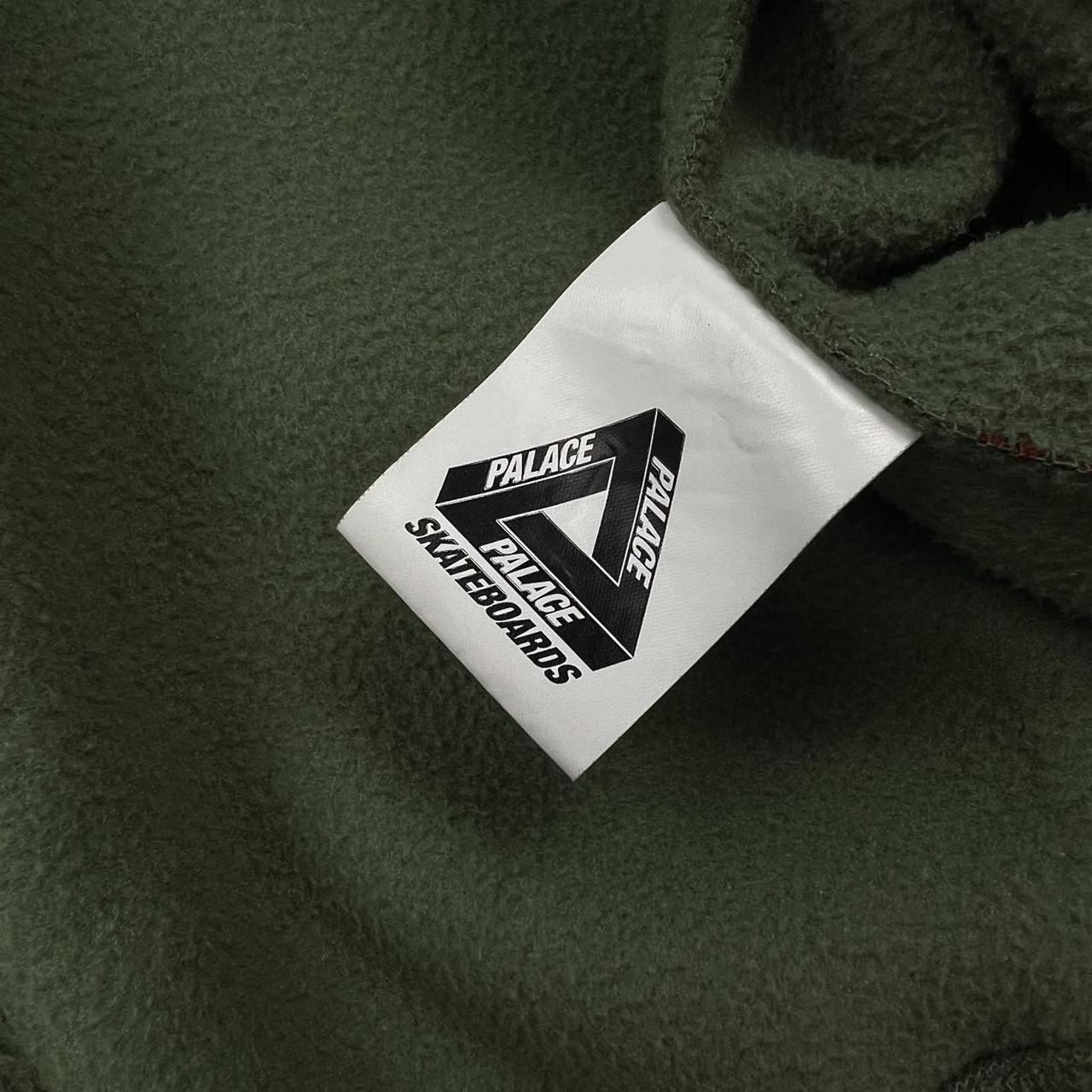 Palace Polartec Lazer Zip Hood / Fleece Jacket In Green