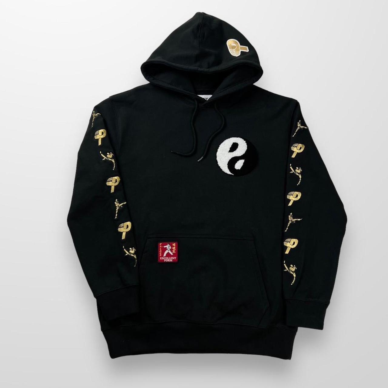 Palace High Kick Hoodie In Black