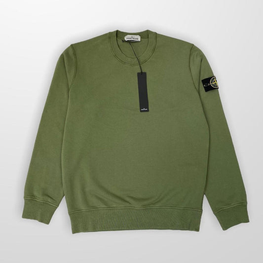 Stone Island Sweatshirt Crewneck In Khaki Green