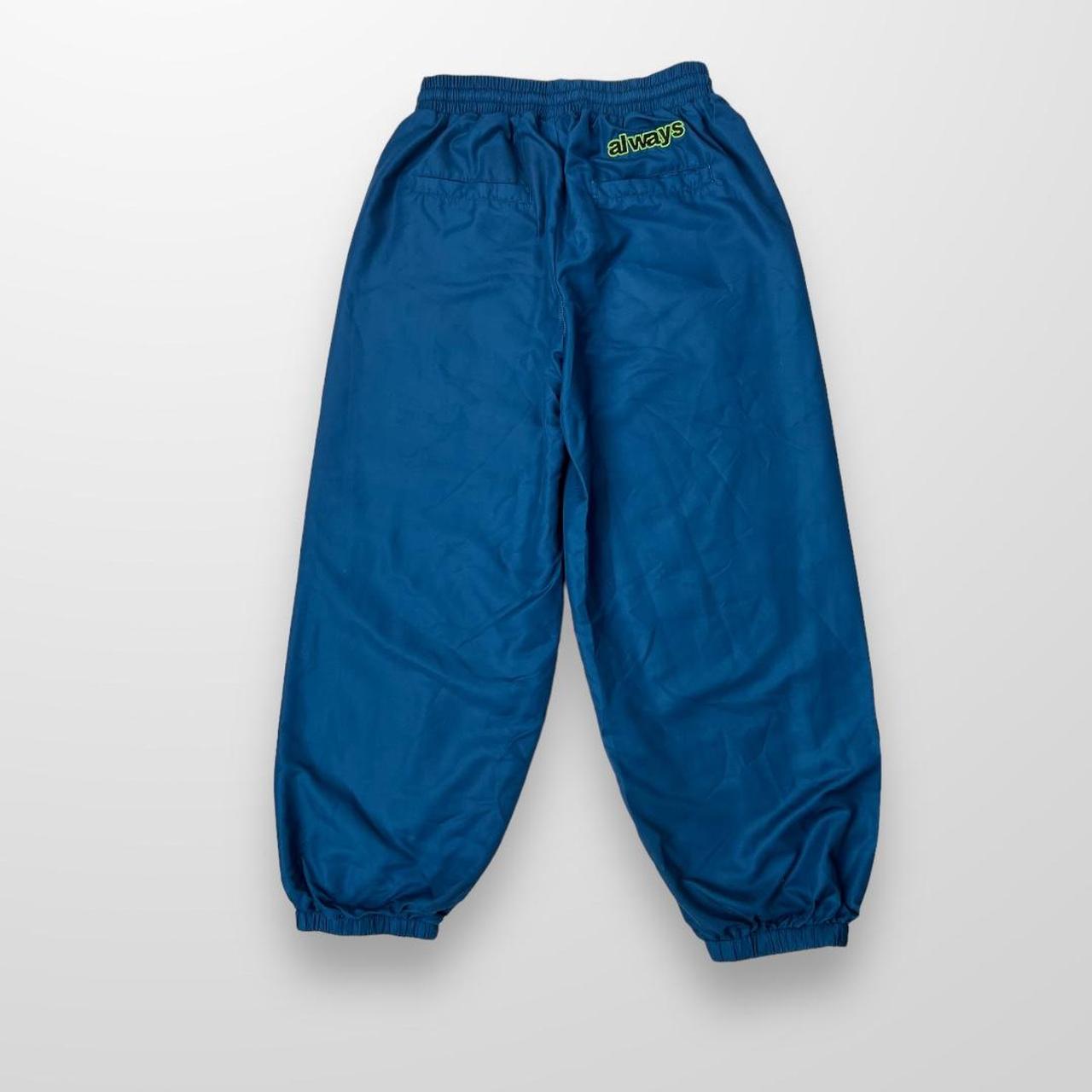 ADWYSD Nylon Tracksuit Bottoms In Blue