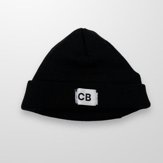 Cole Buxton Beanie In Black W/ White Tag