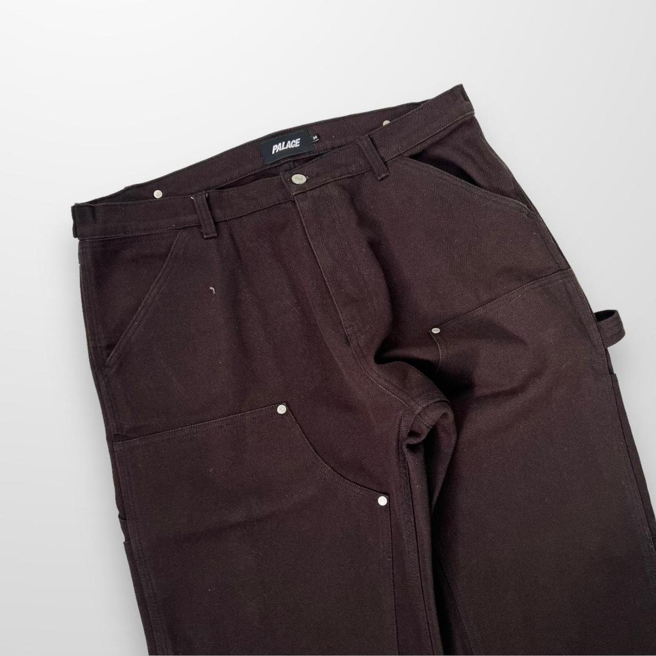 Palace Badge Work Trouser In Black / Brown