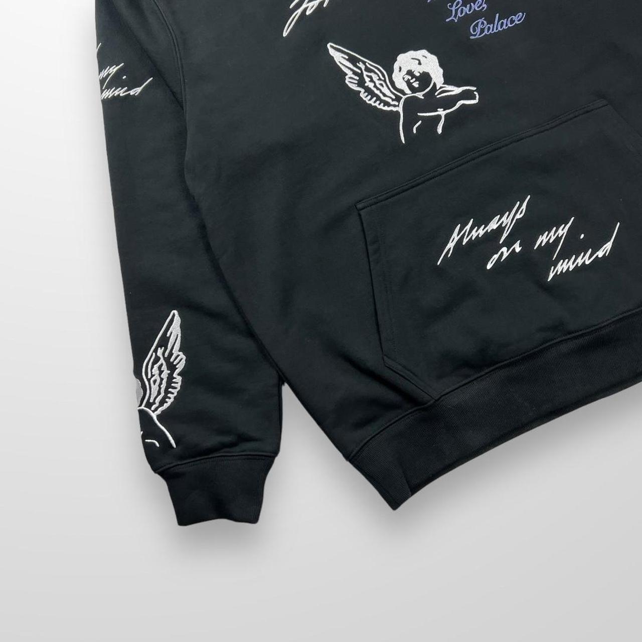 Palace Love Letter Hoodie In Black