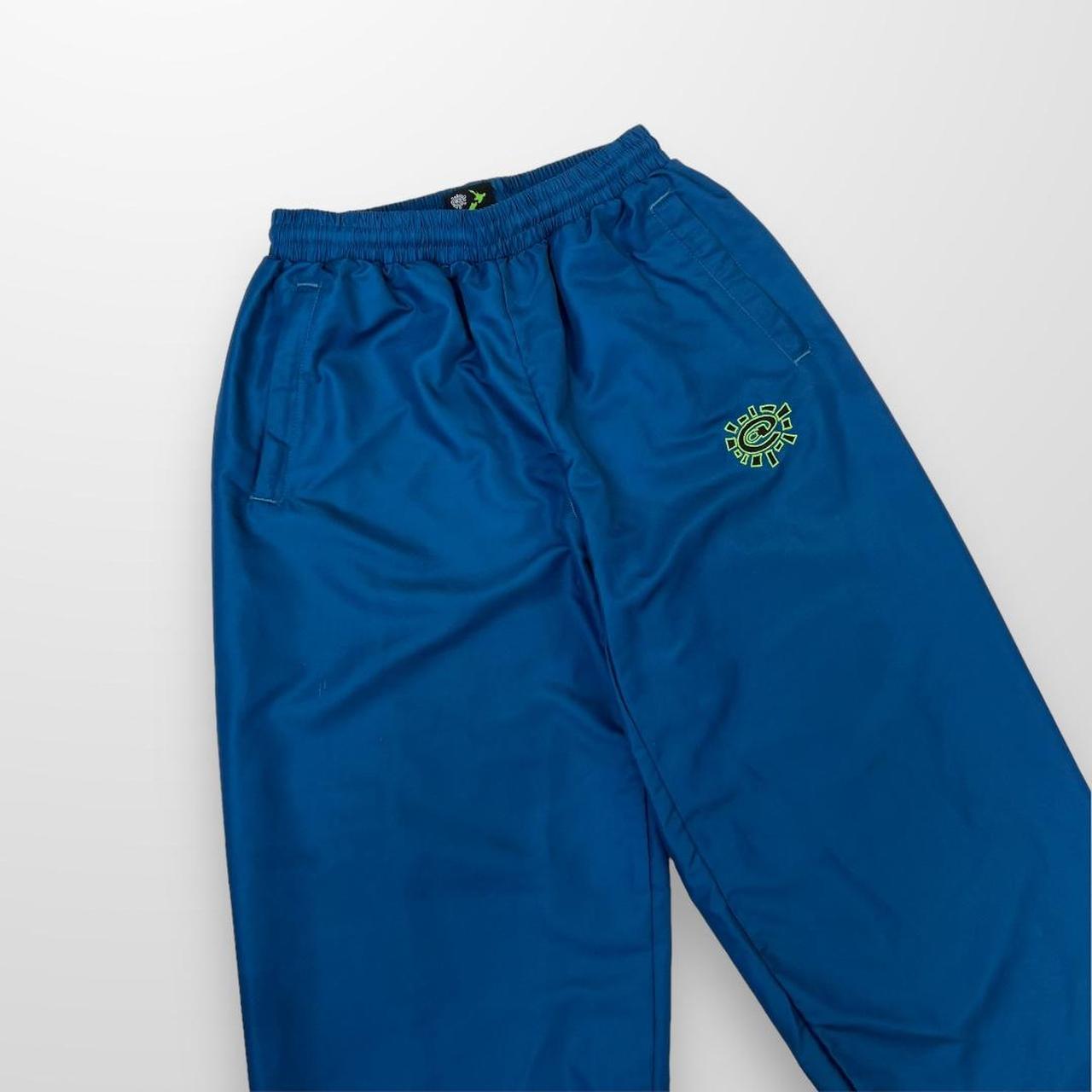 ADWYSD Nylon Tracksuit Bottoms In Blue