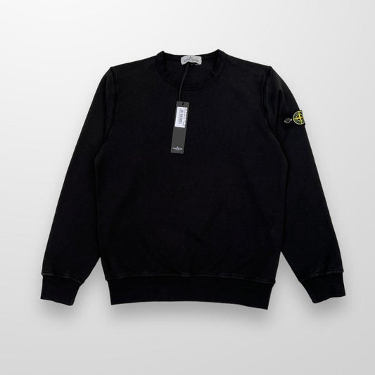 Stone Island Junior Crewneck Sweatshirt In Black