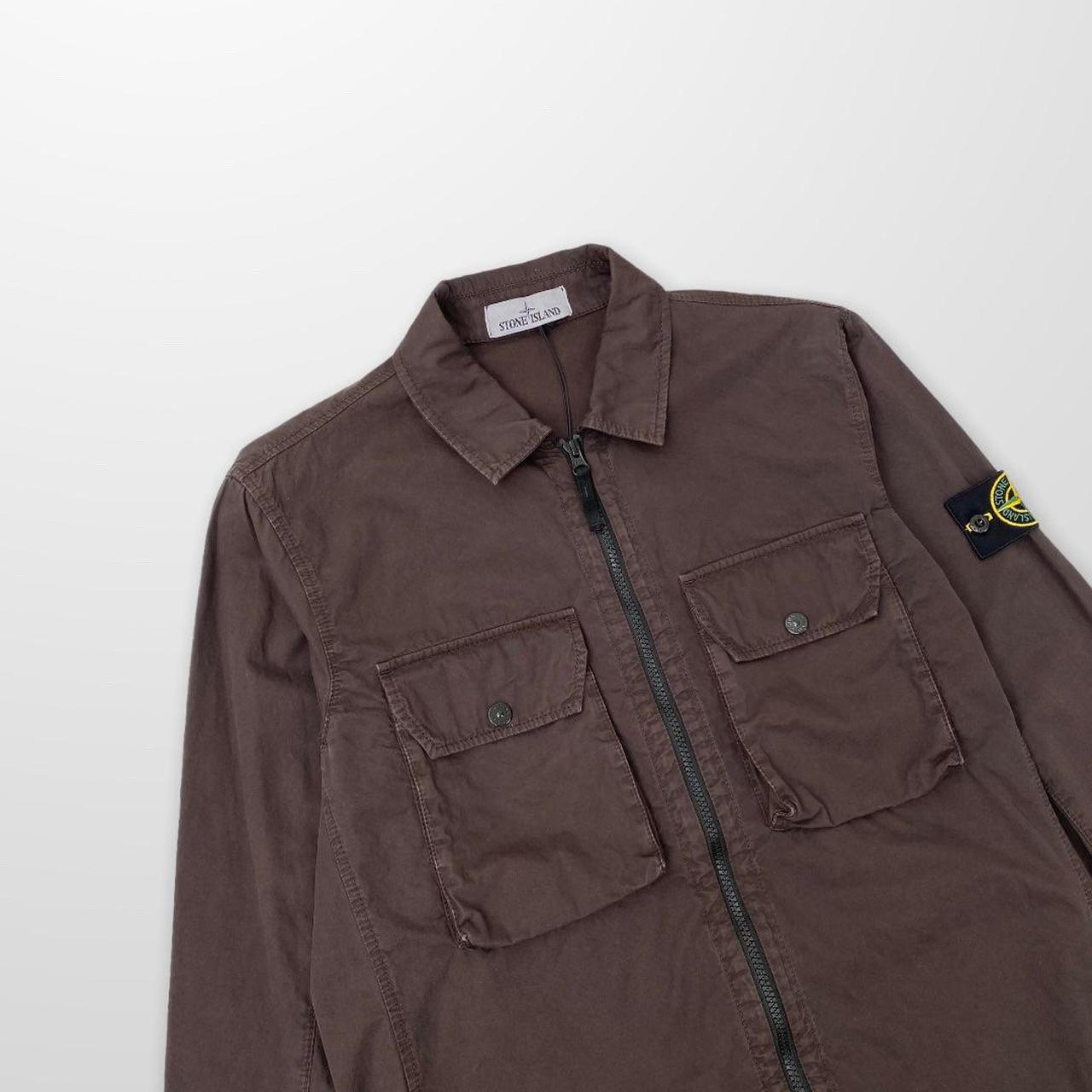 Stone Island Lightweight Jacket In Brown