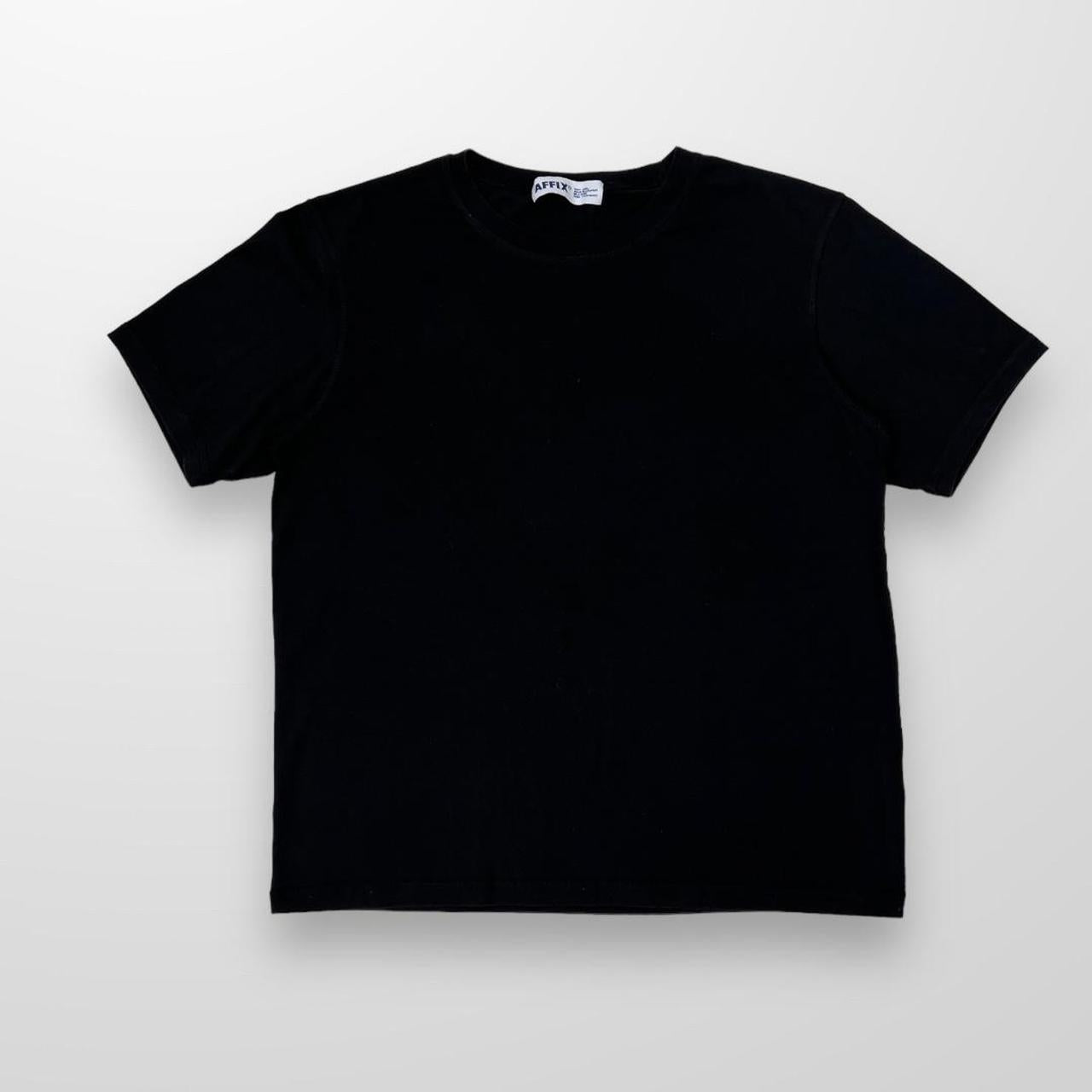 Affix T-Shirt In Black With Rose Print