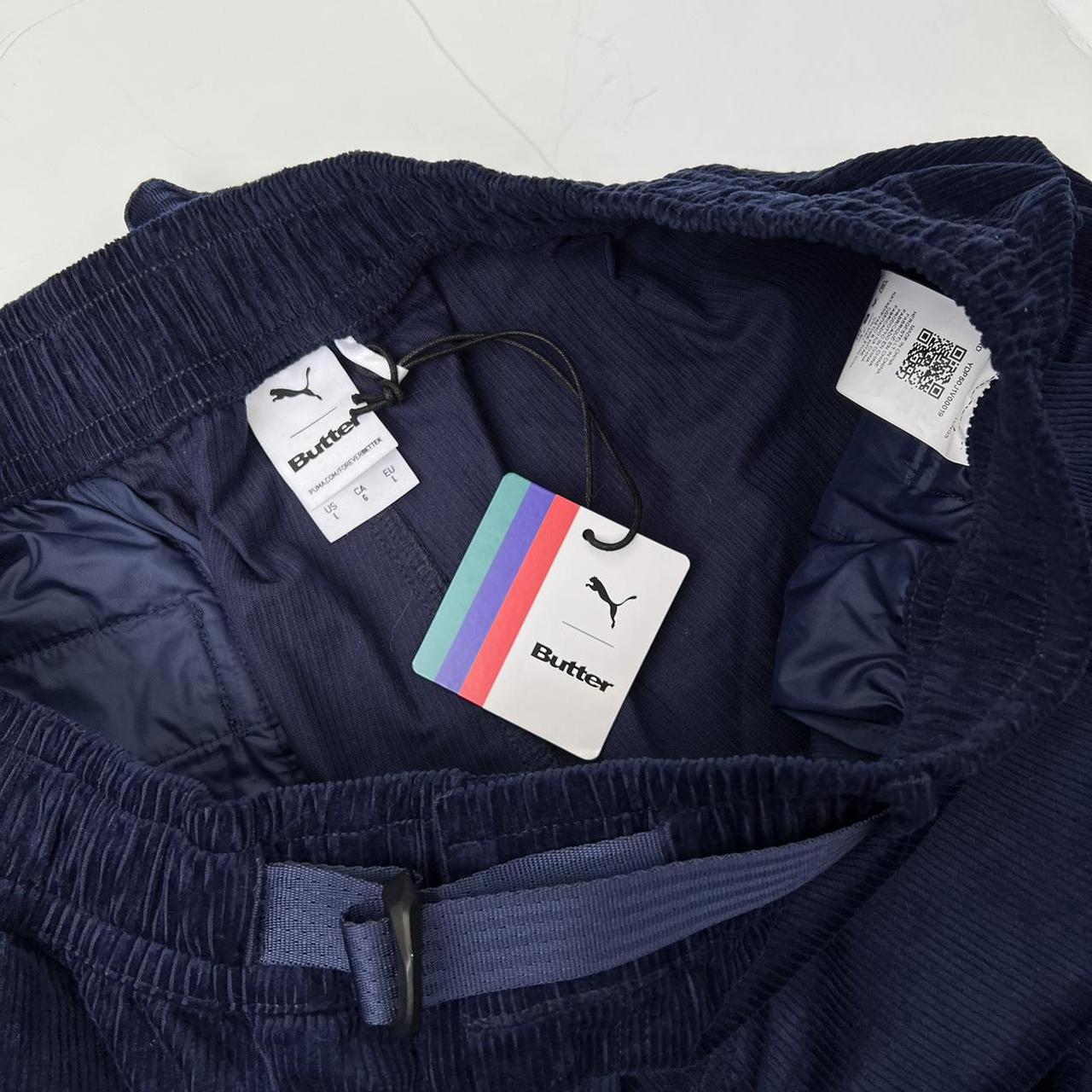 Puma x Butter Goods Cord Track Pants In Peacoat / Navy