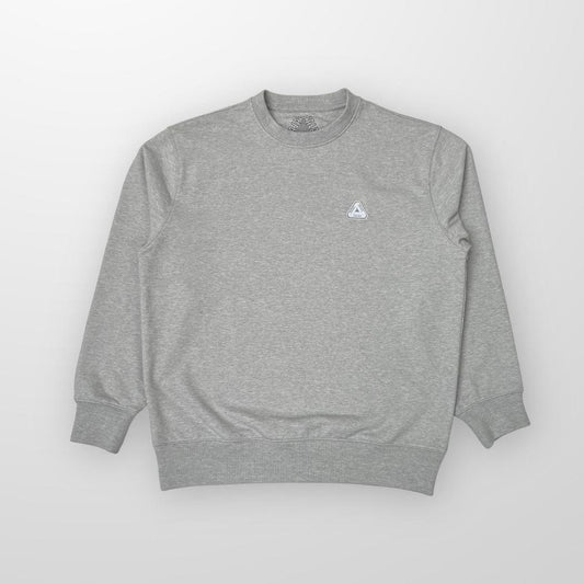 Palace Sofar Crew Sweatshirt In Grey