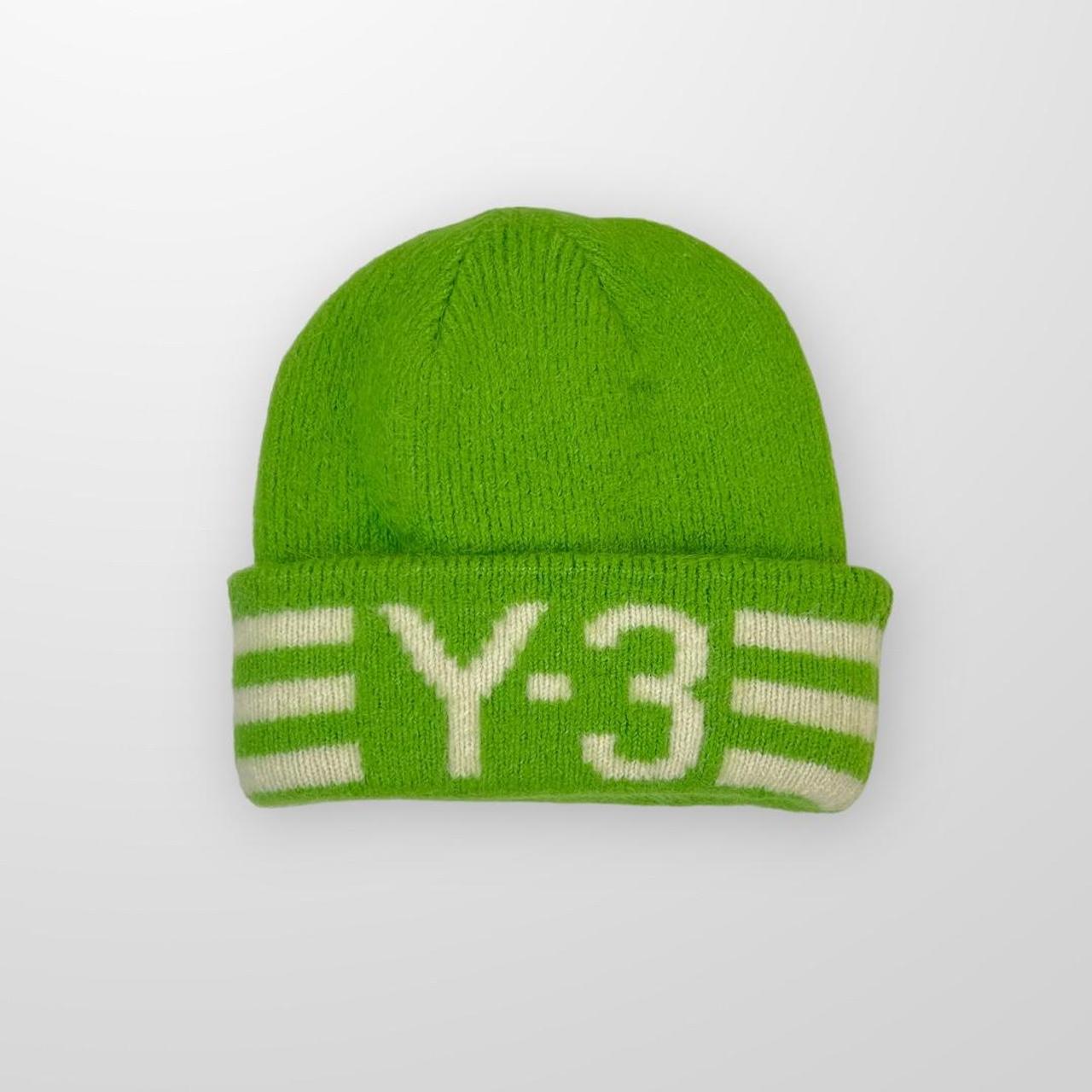 Palace Y-3 Adidas Beanie In Green / White