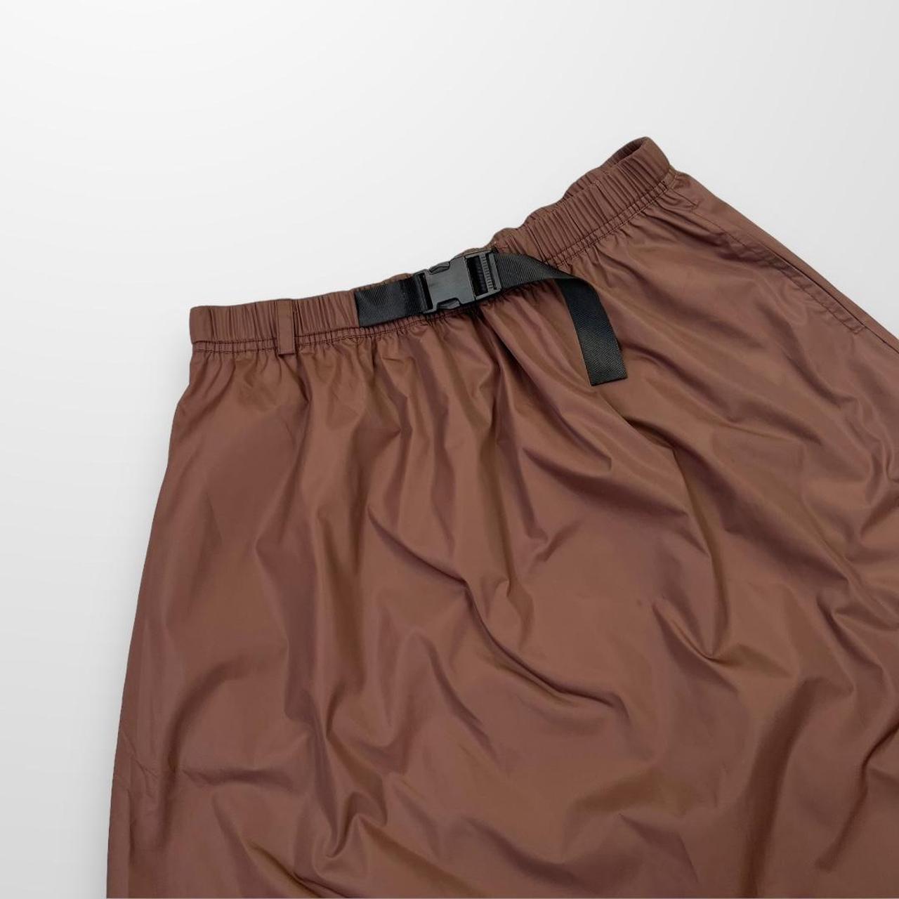 Clints Inc Nylon Cargo Skirt In Brown