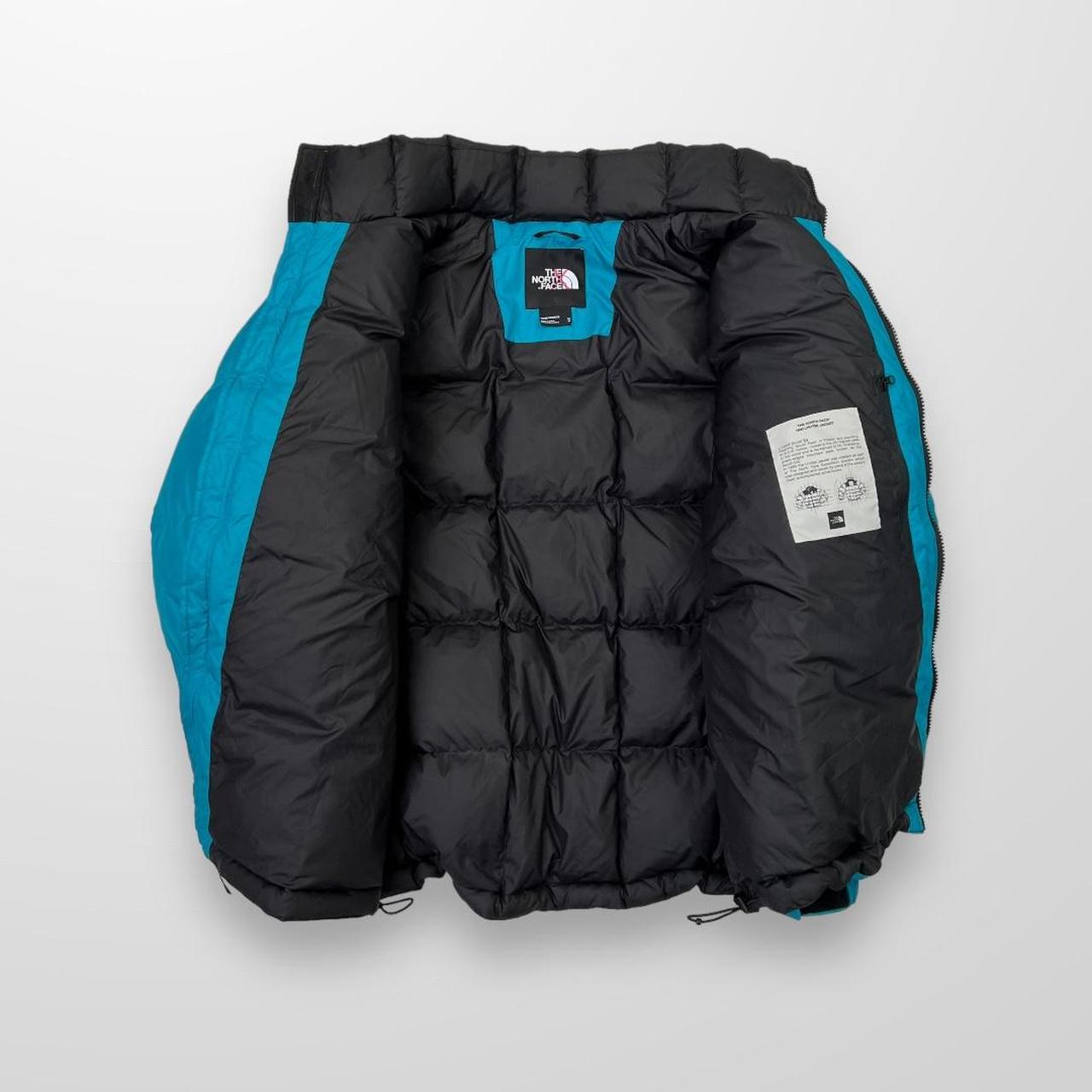 The North Face Lhotse 700 Fill Down Puffer Jacket In Blue & Black