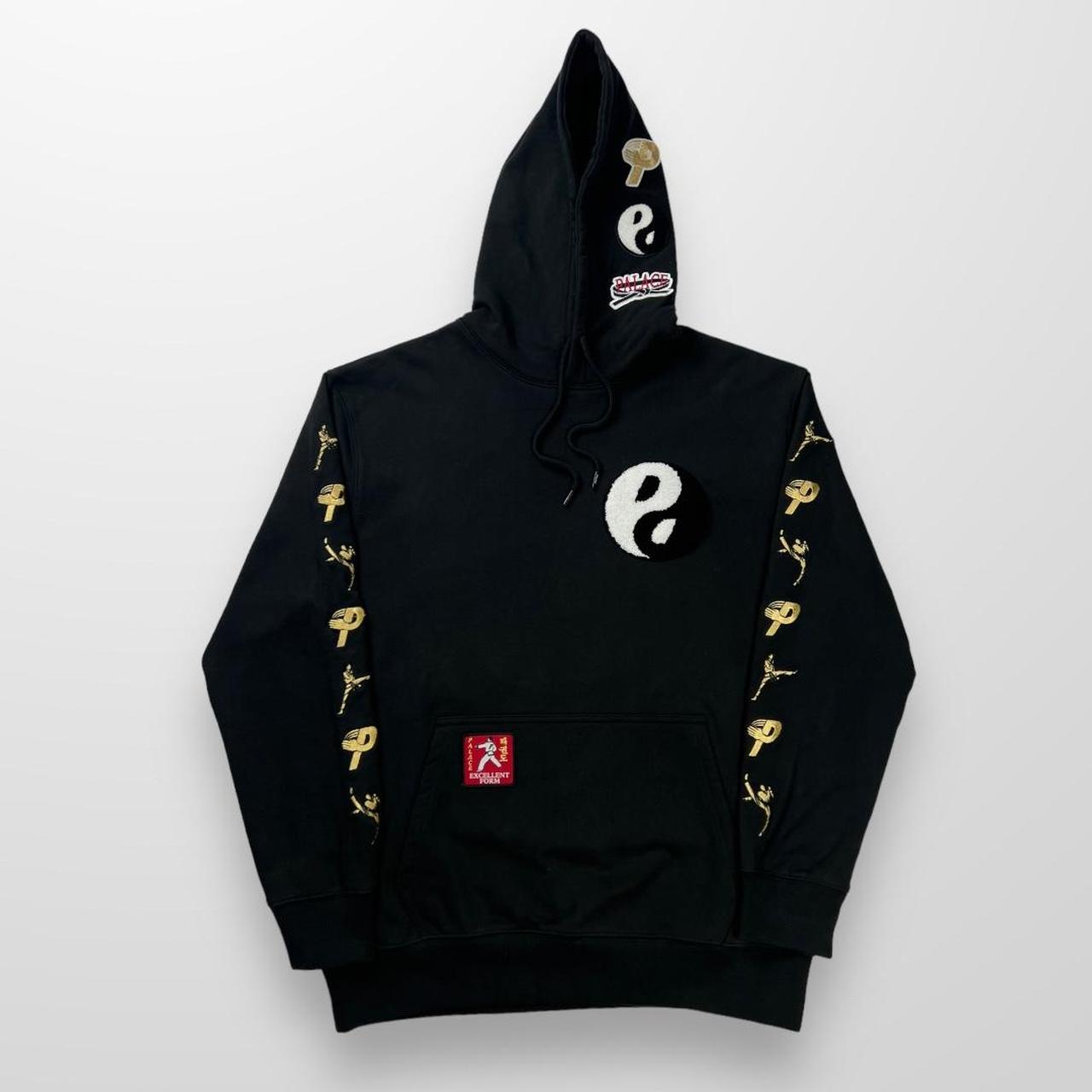 Palace High Kick Hoodie In Black