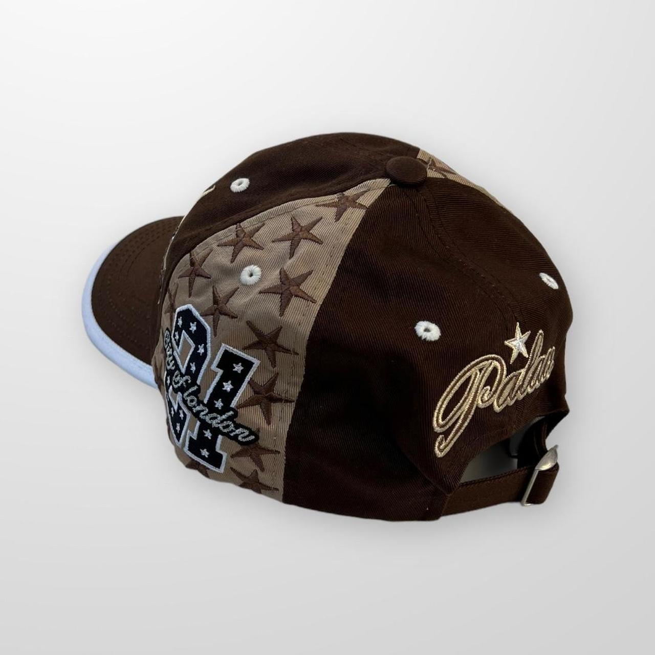 Palace City 6-Panel Cap In Brown & Cream