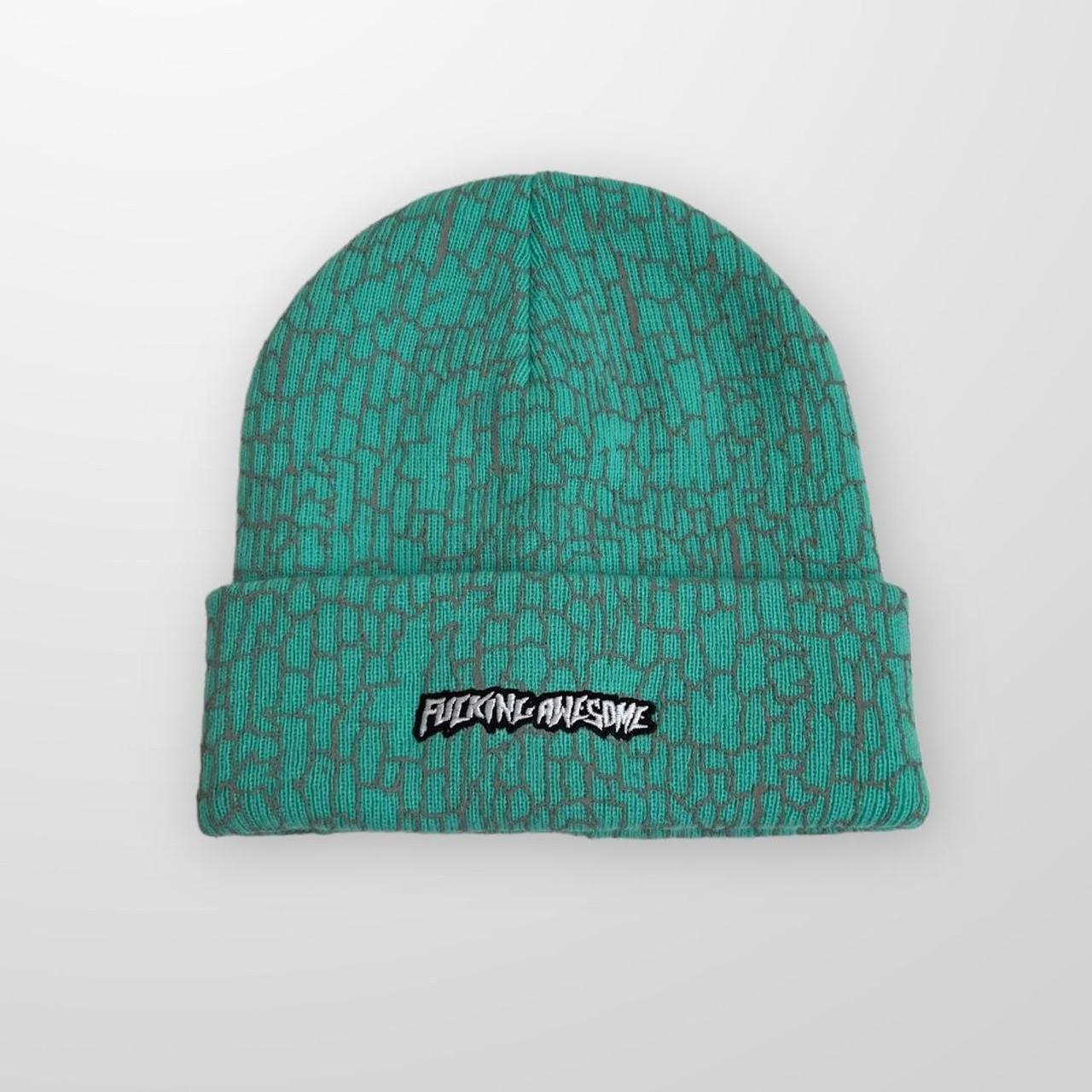 Fucking Awesome Beanie Hat In Torquiose