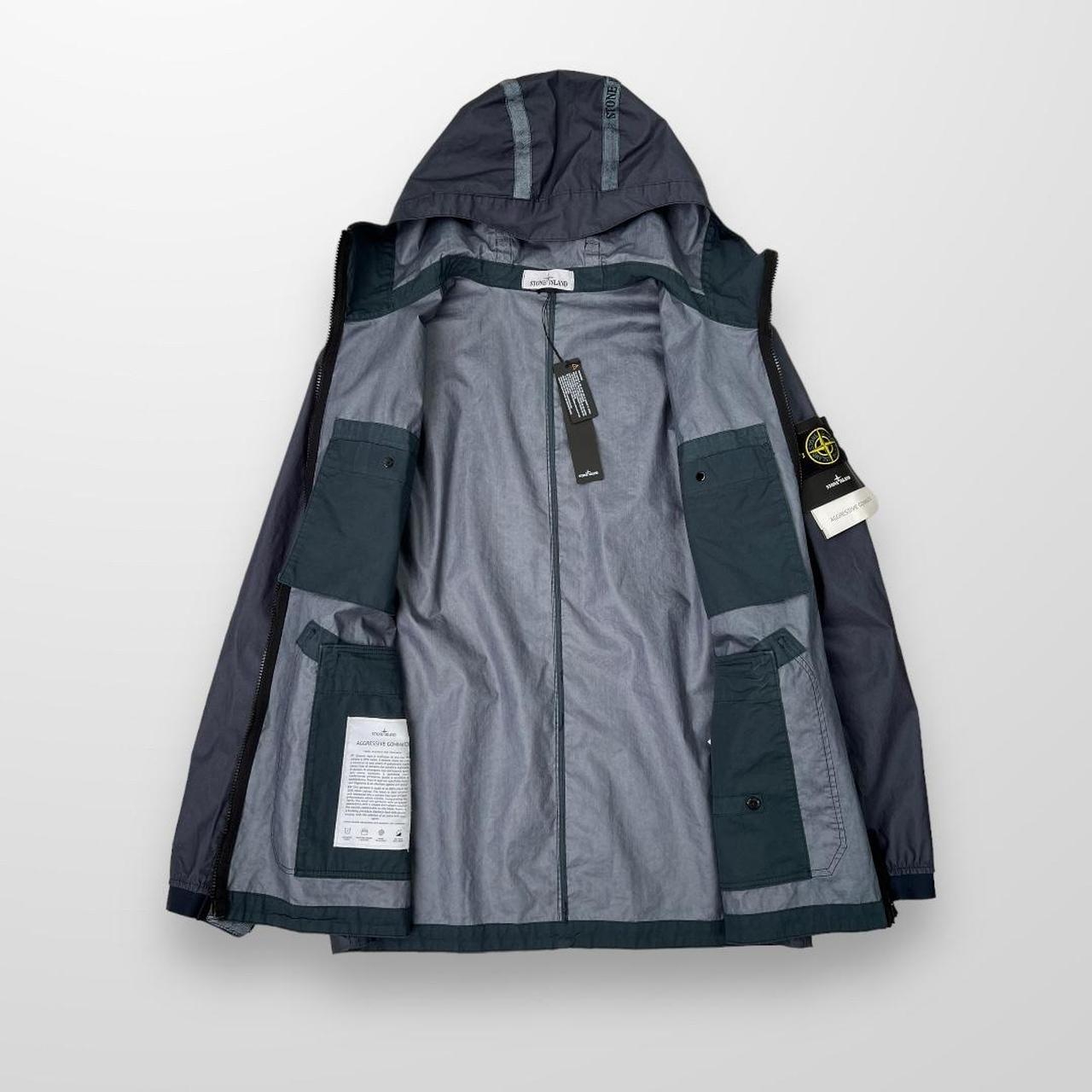 Stone Island Aggressive Gommato Jacket In Grey