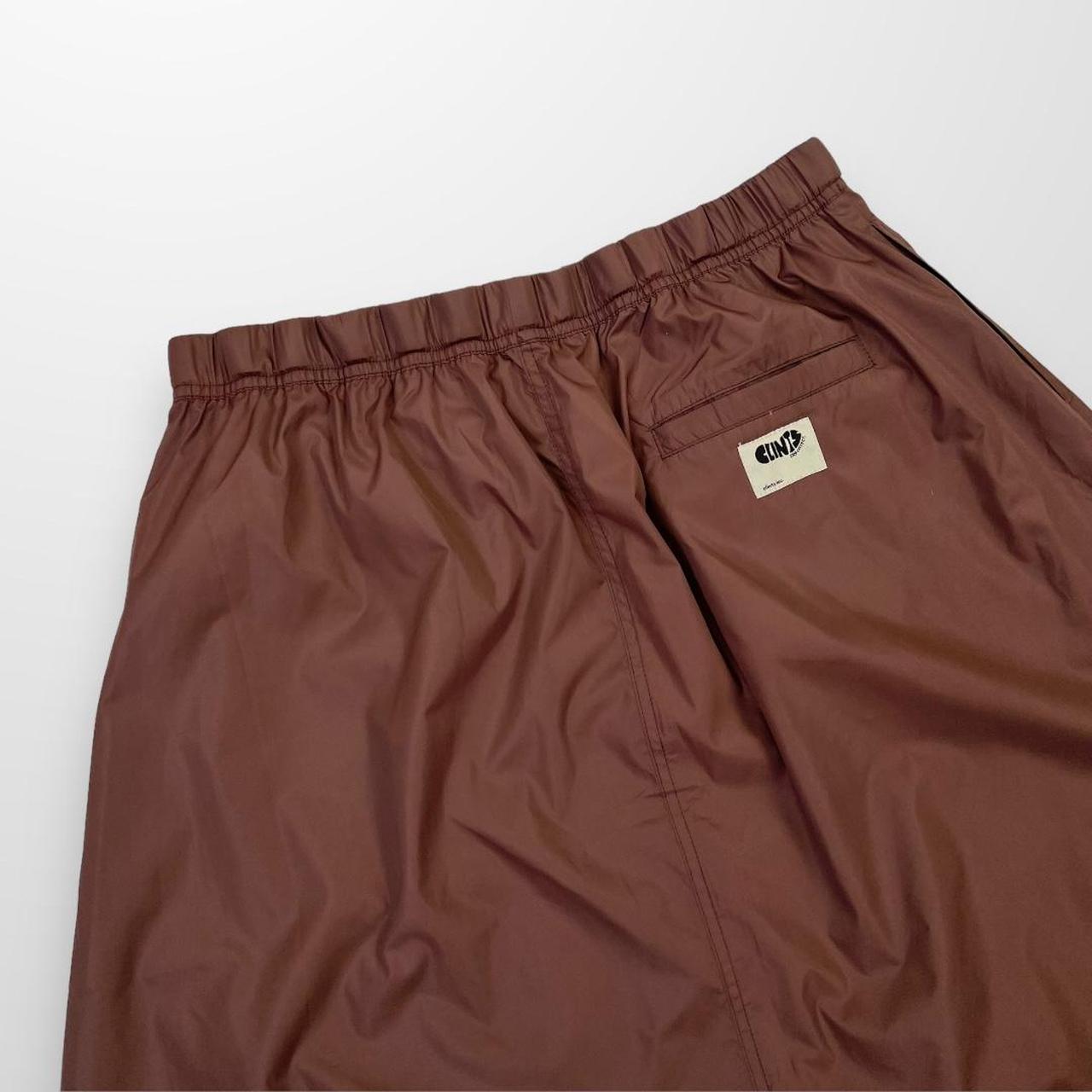 Clints Inc Nylon Cargo Skirt In Brown