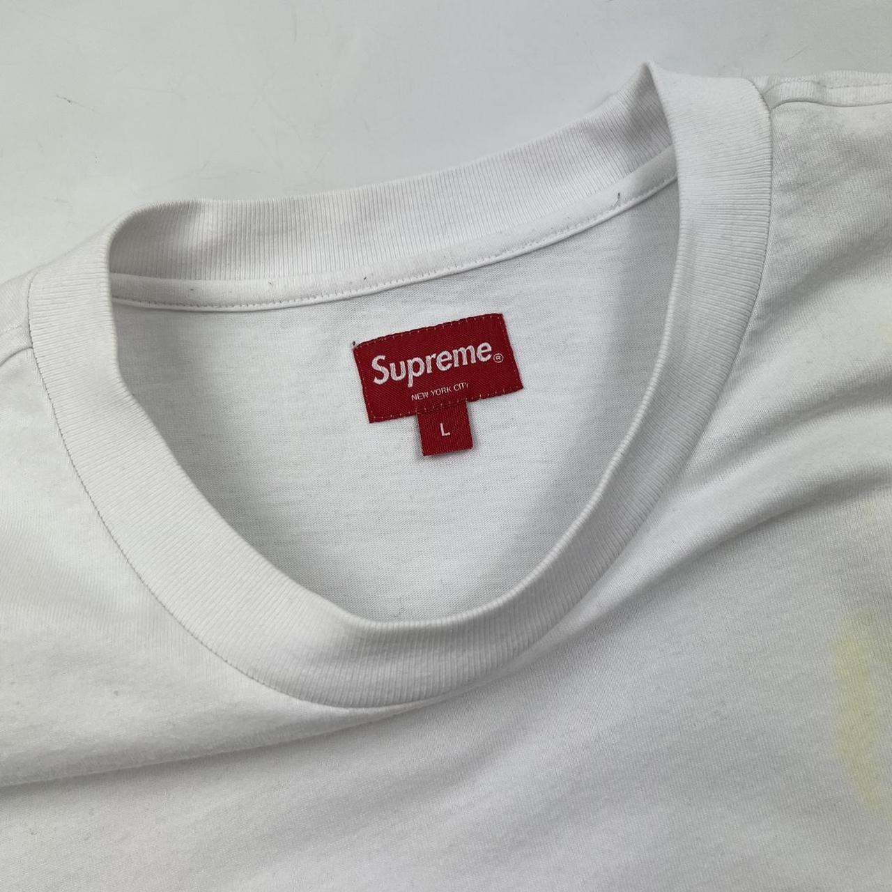 Supreme Shadow Script T-Shirt In White