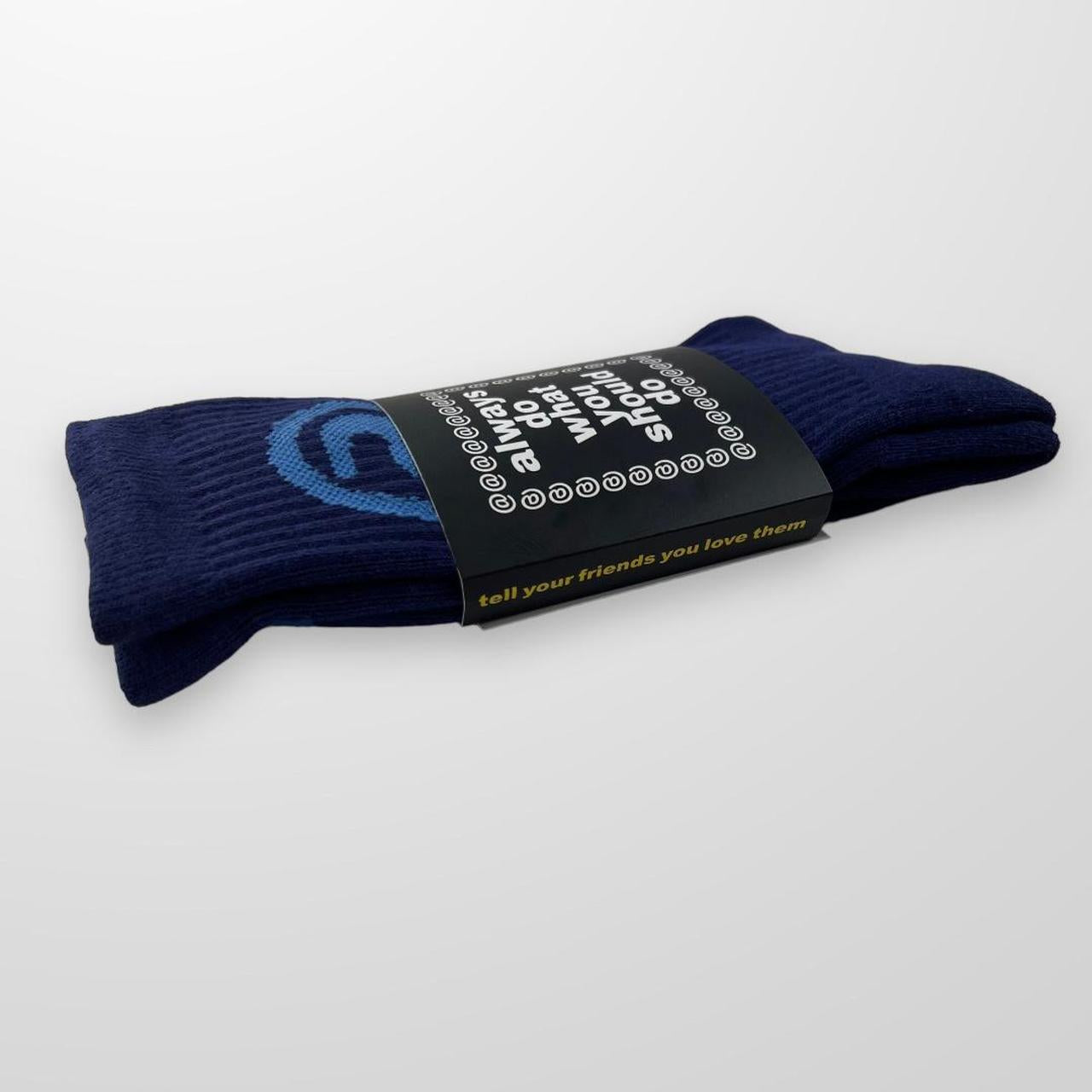 ADWYSD Socks In Navy & Blue