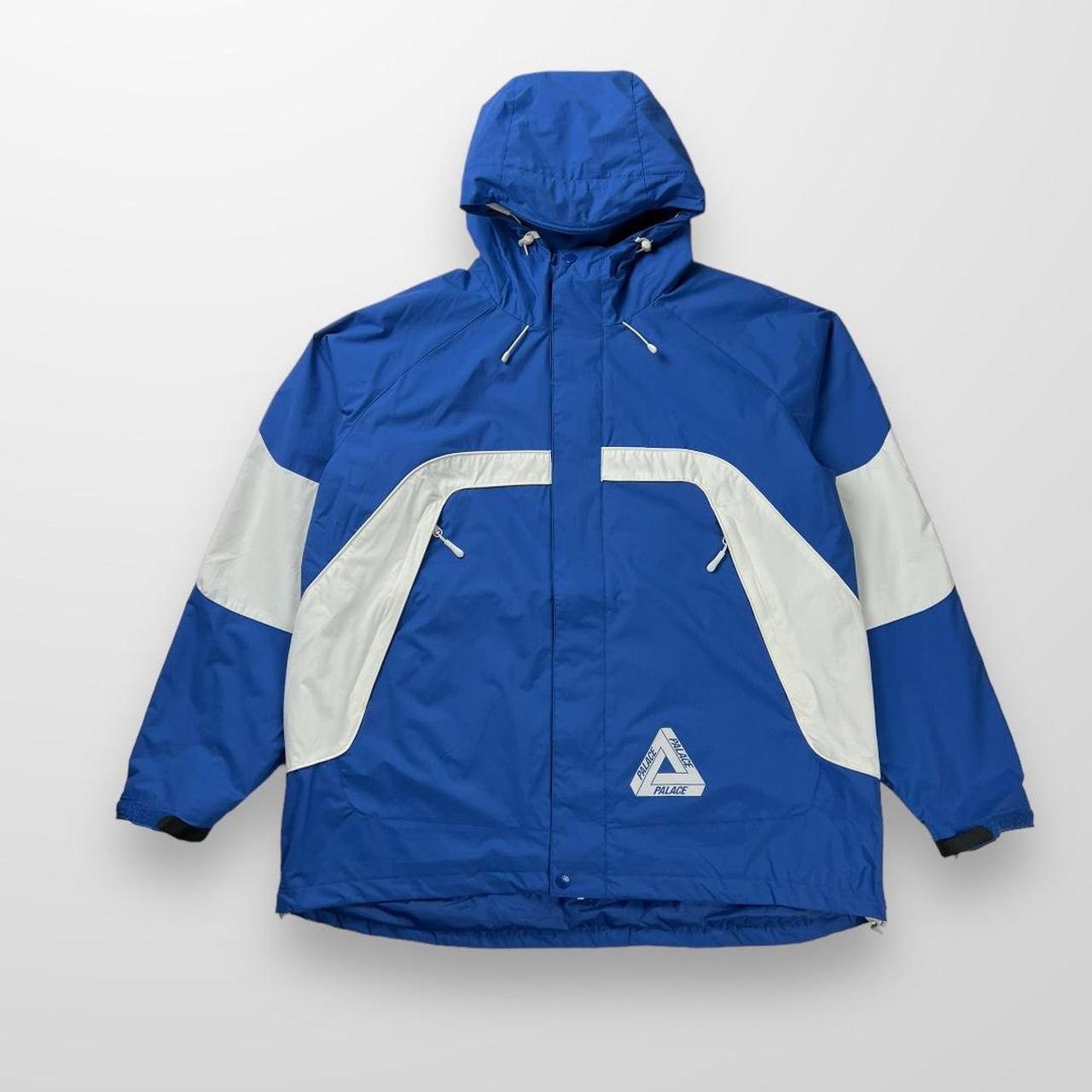 Palace Border Jacket In Blue & White