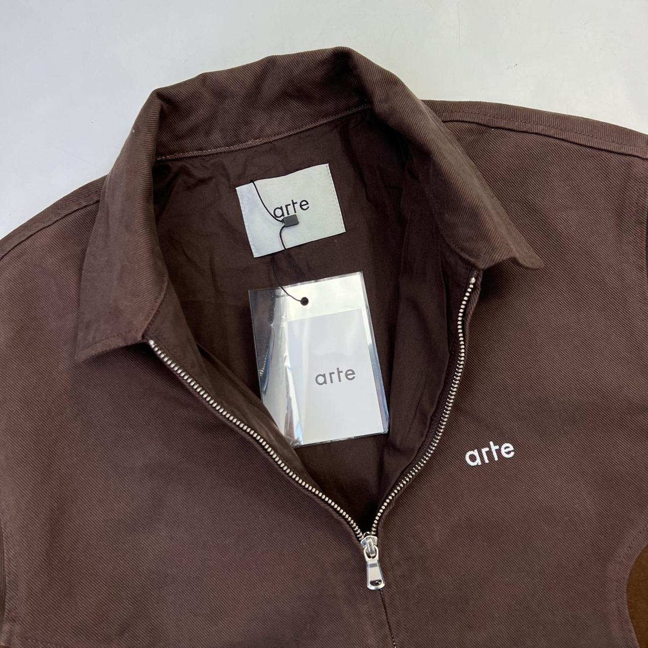 Arte Jones Double Jacket In Brown