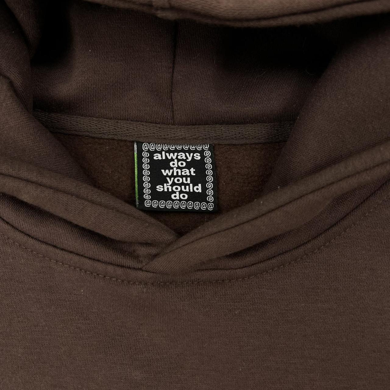 ADWYSD Pullover Hoodie In Brown