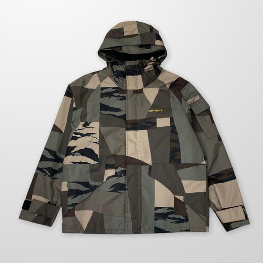 Carhartt WIP Prospector Jacket In Camo Mend / Popsicle