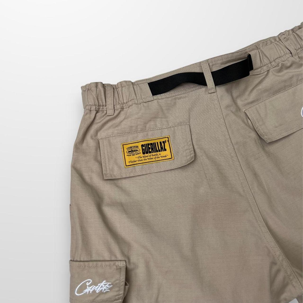 Corteiz Cargo Shorts In Beige