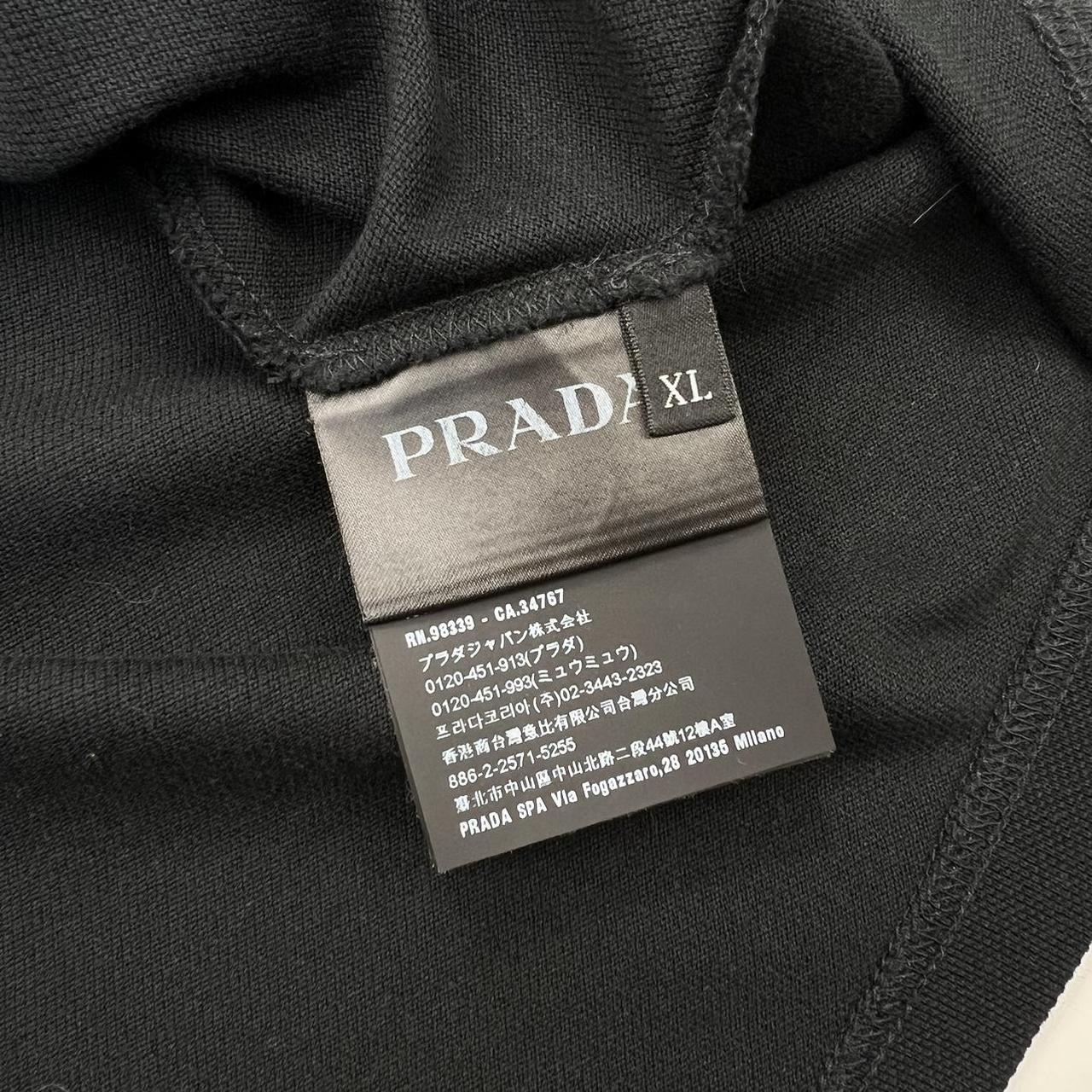 Prada Polo Shirt In Black & Red