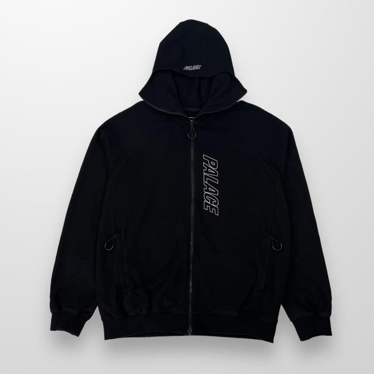 Palace Tech Fleece Hood Jacket In Black