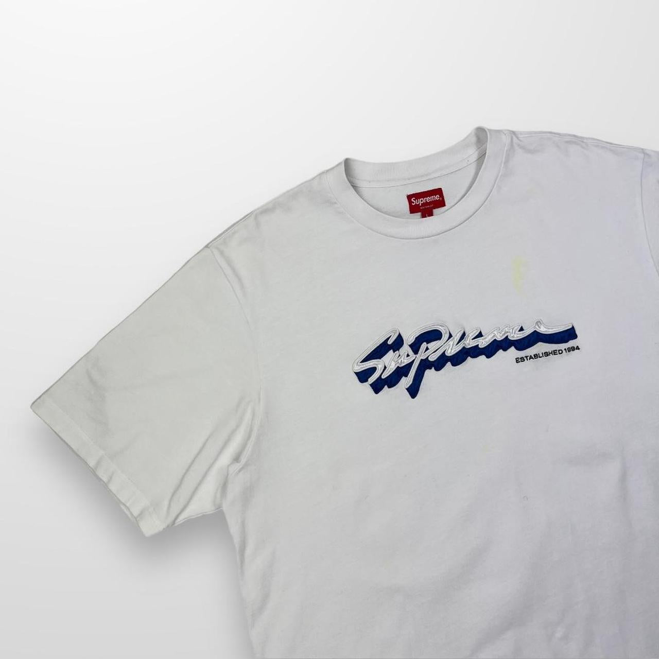 Supreme Shadow Script T-Shirt In White