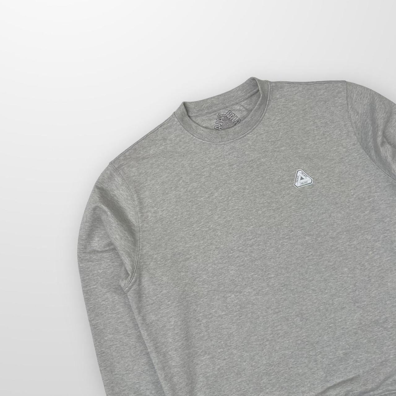 Palace Sofar Crew Sweatshirt In Grey