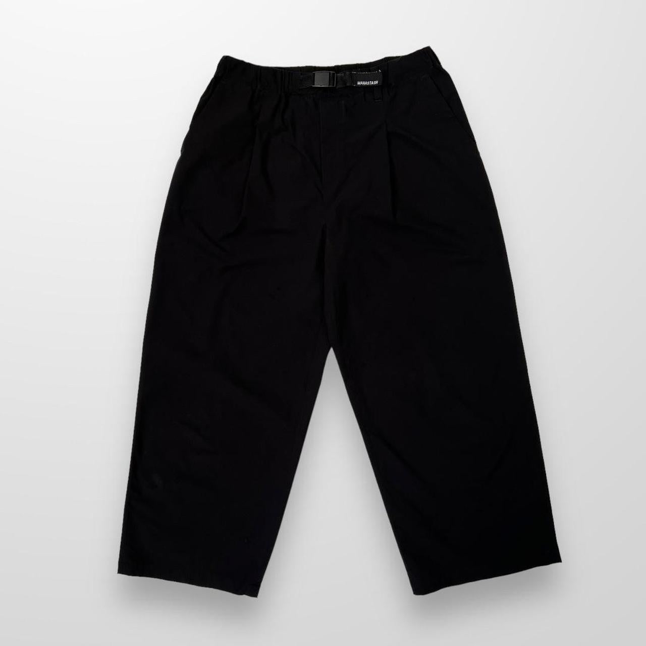 Manastash Utility Cropped Trousers In Black