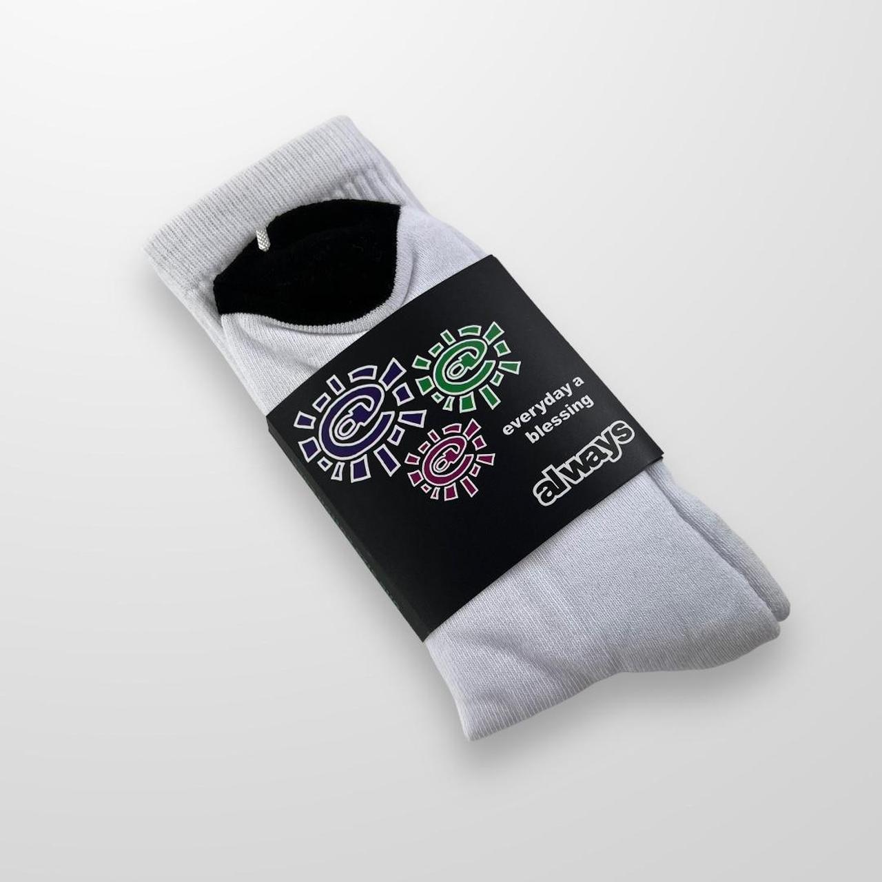 ADWYSD Socks In White & Black