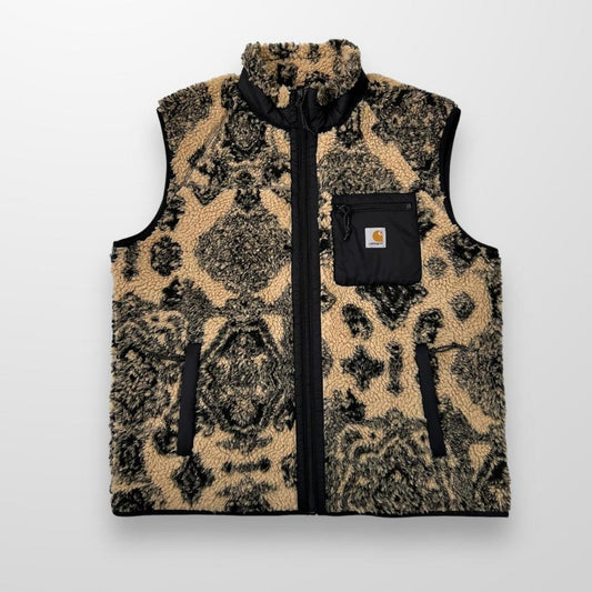 Carhartt WIP Vest Liner Gilet In Verse Jacquard & Dusty H Brown