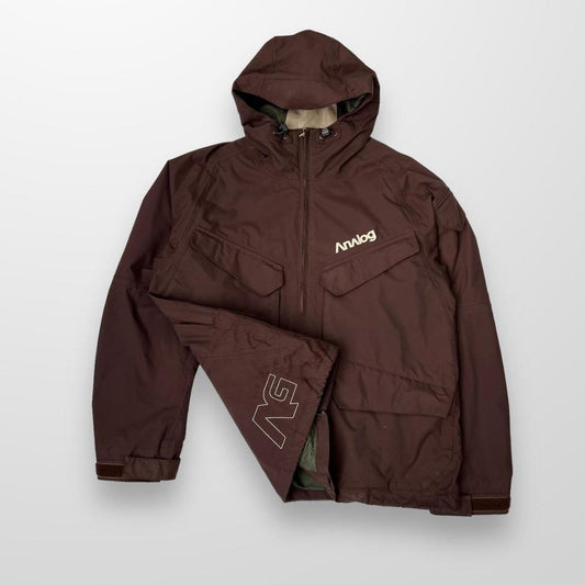 Vintage Burton Analog Snowboarding Jacket In Brown & Cream