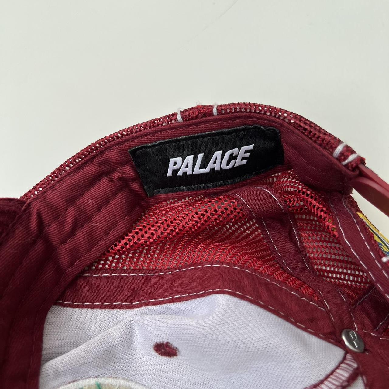 Palace Farmer Trucker Cap In Burgundy