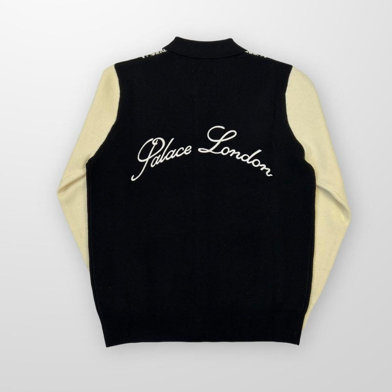 Palace London Knitted In Black & Cream