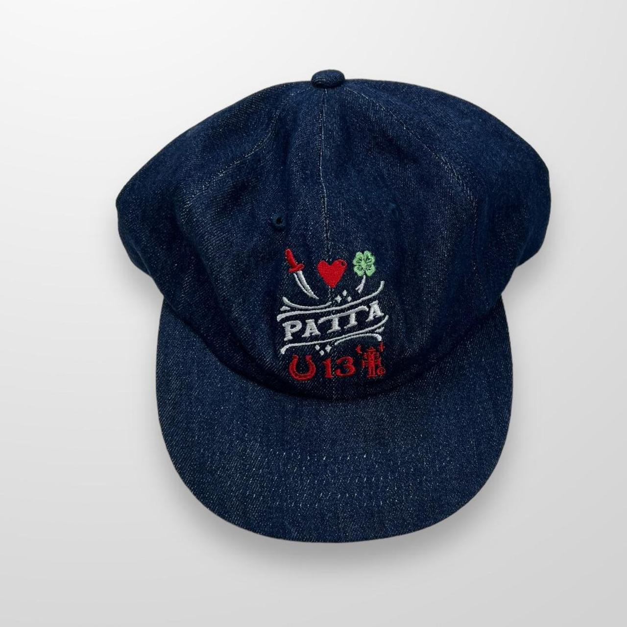 Patta Lucky Charm Denim Cap Dark Blue