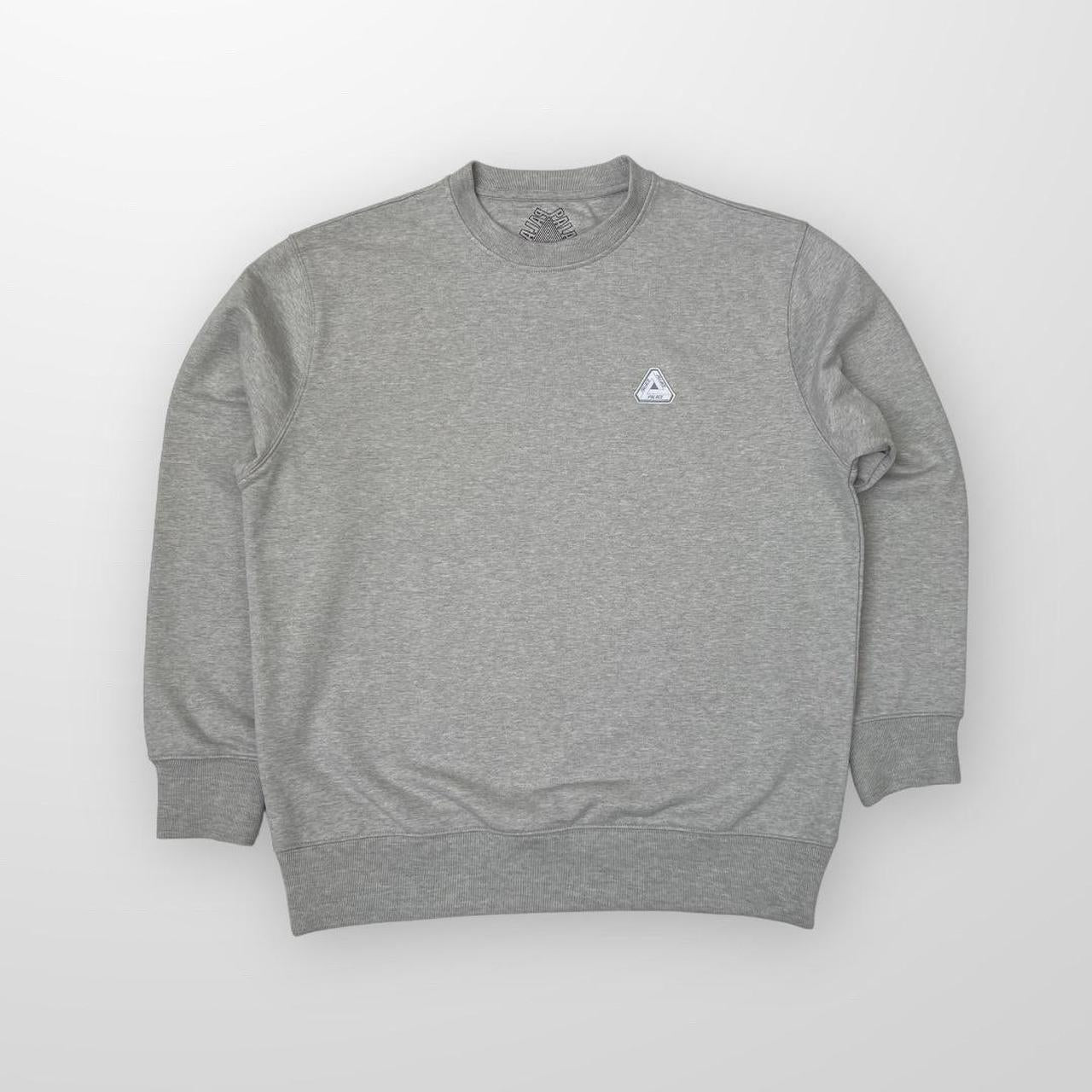 Palace Sofar Crew Sweatshirt In Grey