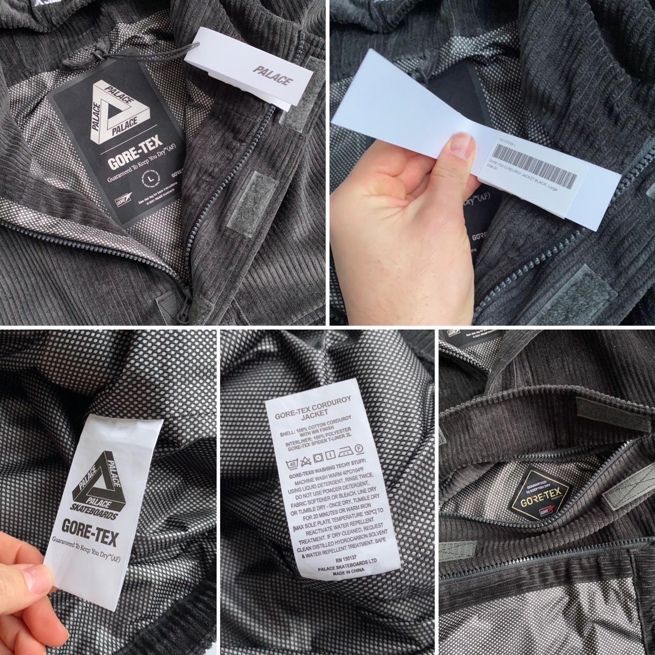 Palace Gore-Tex Corduroy Jacket In Black