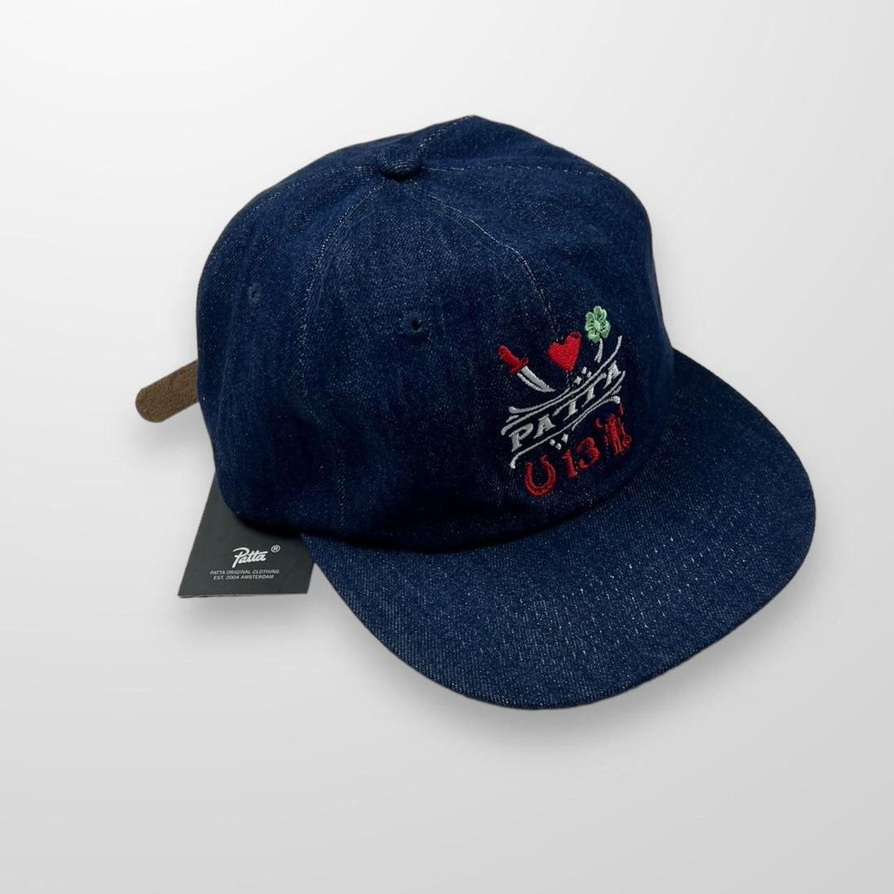 Patta Lucky Charm Denim Cap Dark Blue