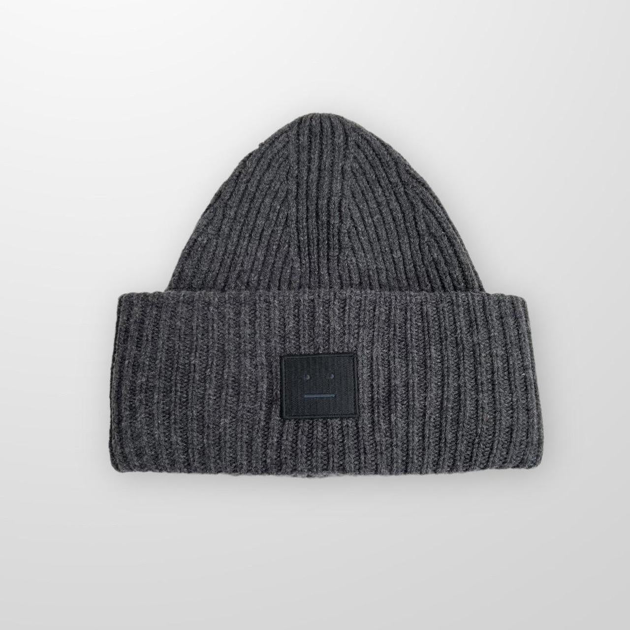 Acne Studios Beanie Hat In Dark Grey